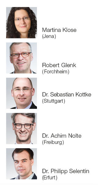 Portraits der an der Telefonaktion beteiligten Anwälte